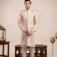 Coffee Beige Arrow Embroidered Waistcoat - Men