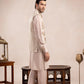 Coffee Beige Arrow Embroidered Waistcoat - Men