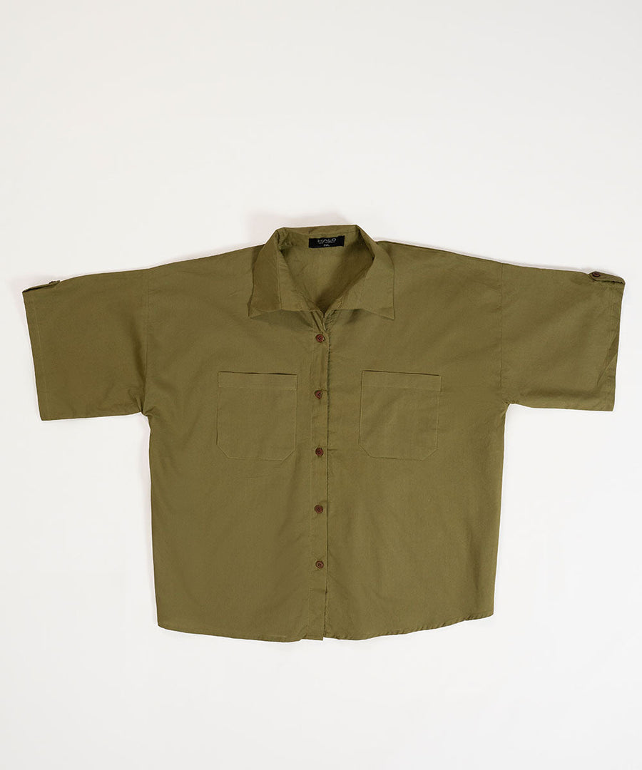 Laidback Olive Shirt