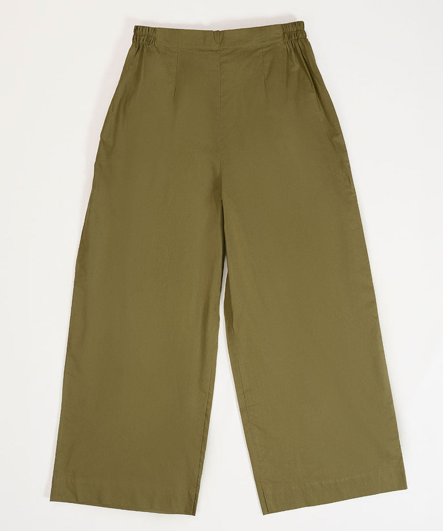 Olive Drop Trouser