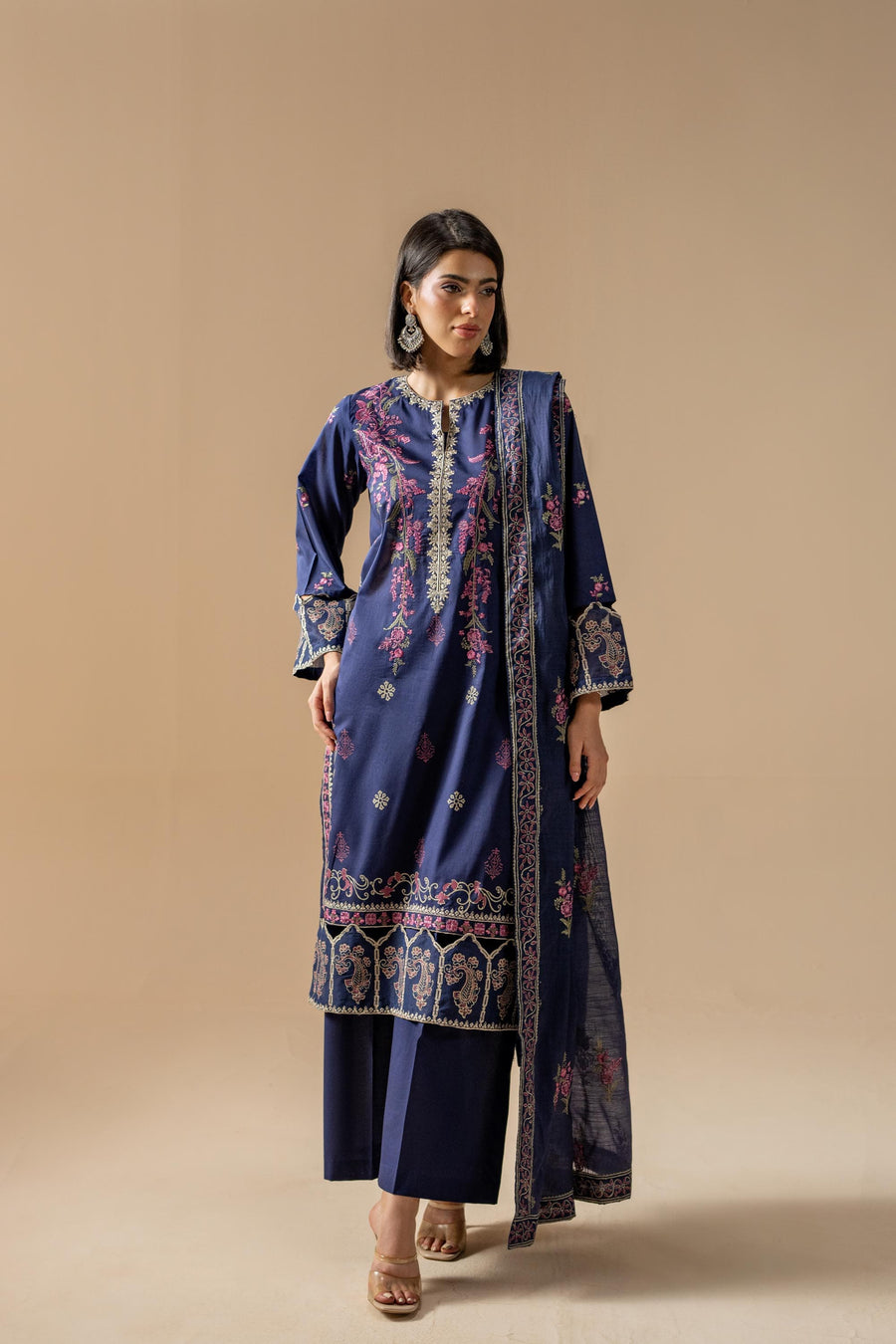 3 Piece - Embroidered Lawn Suit (Unstitched)