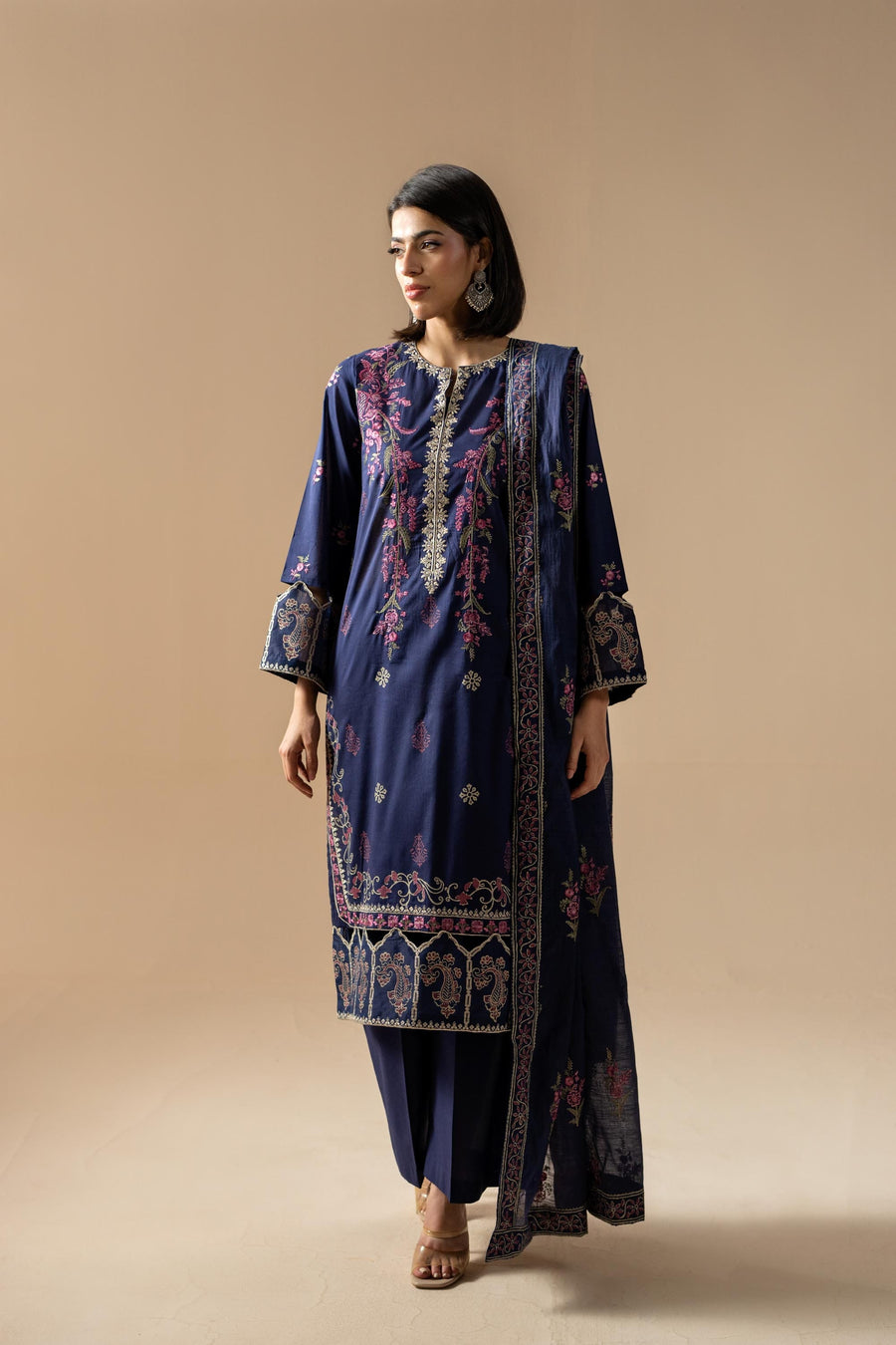 3 Piece - Embroidered Lawn Suit (Unstitched)