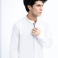 Men Ban Collar Casual Shirt