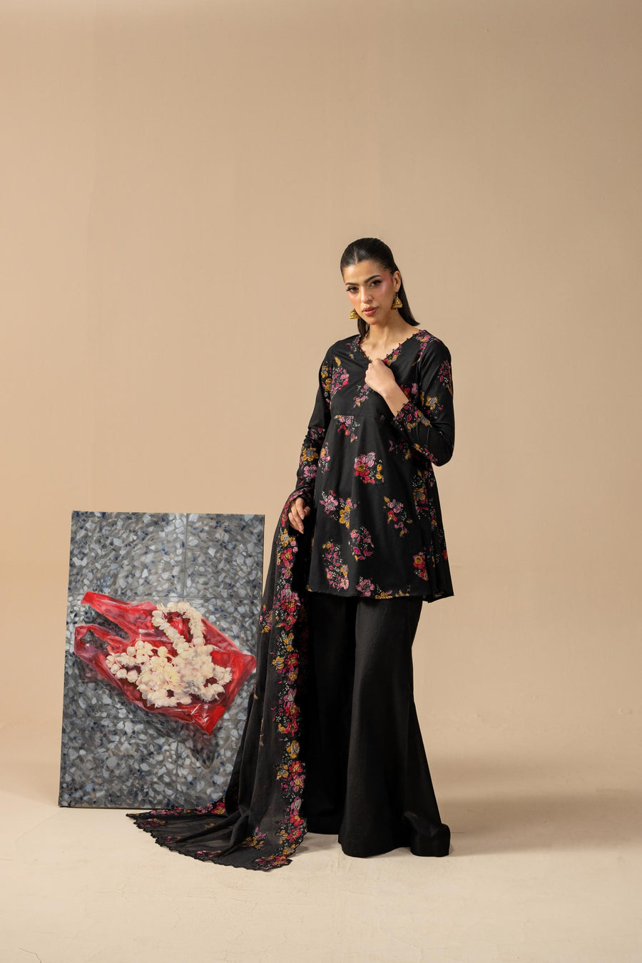 3 Piece - Embroidered Lawn Suit (Unstitched)