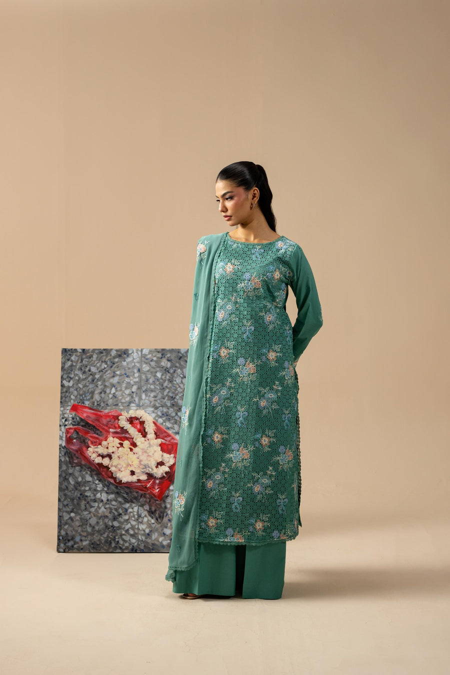 3 Piece - Embroidered Lawn Suit (Unstitched)
