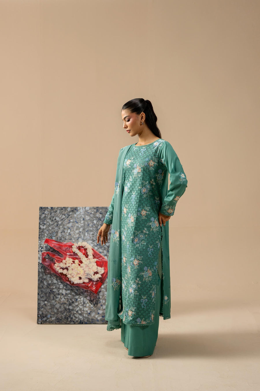 3 Piece - Embroidered Lawn Suit (Unstitched)