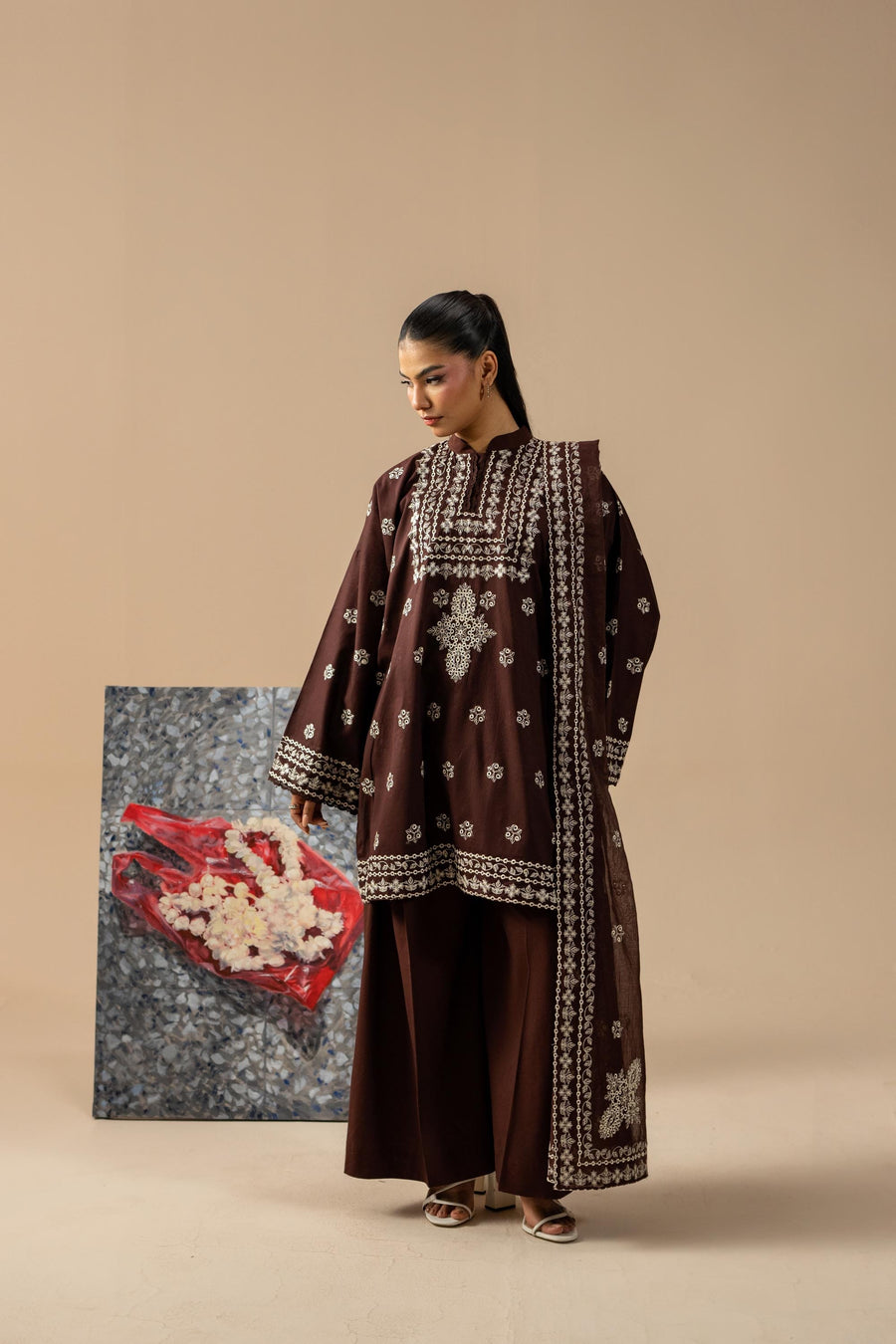 3 Piece - Embroidered Lawn Suit (Unstitched)