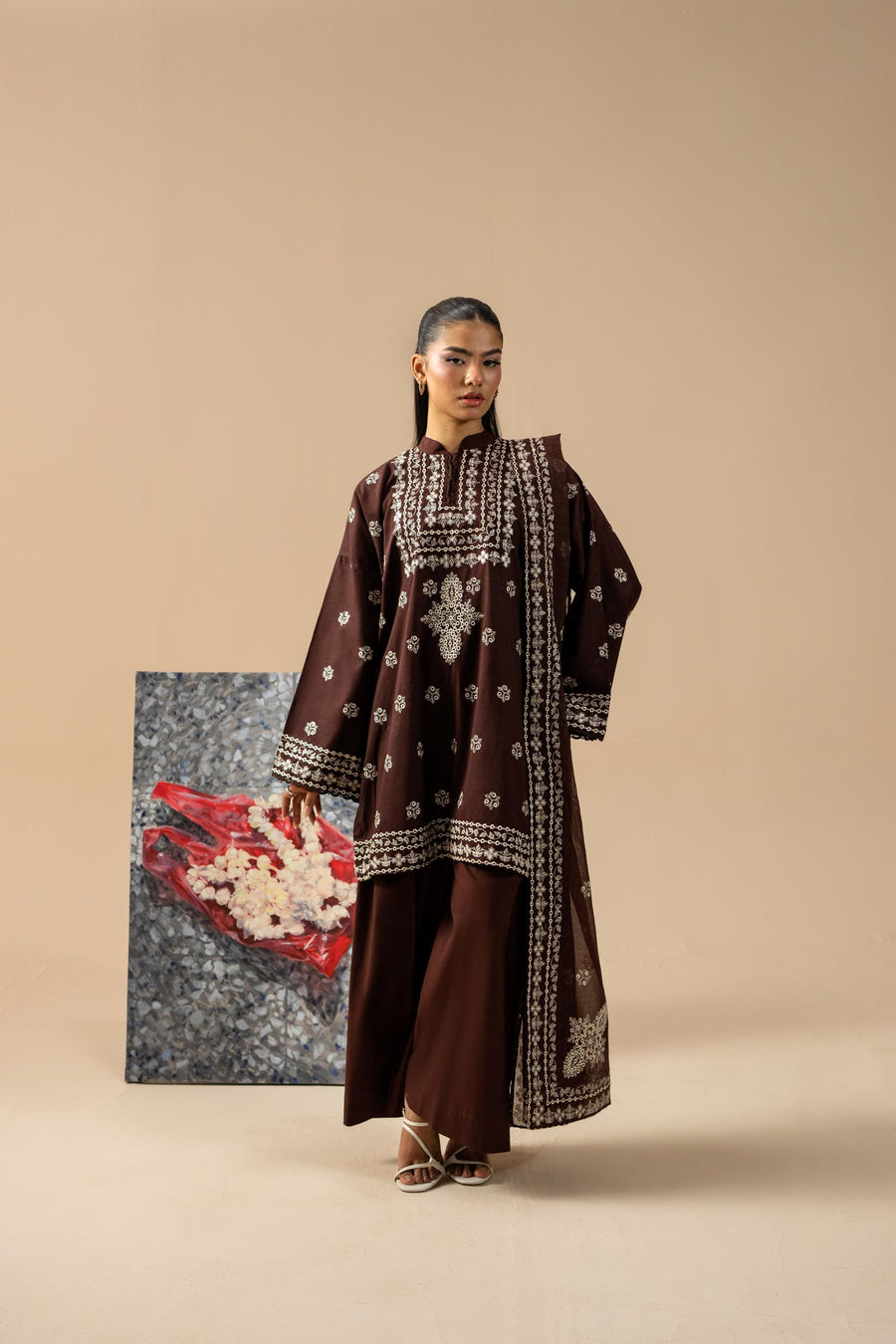 3 Piece - Embroidered Lawn Suit (Unstitched)