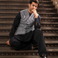 Self Textured Waistcoat