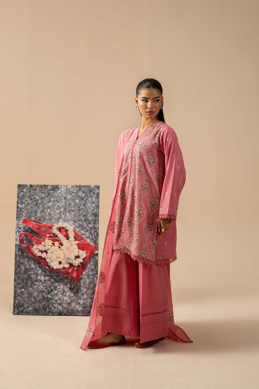 3 Piece - Embroidered Lawn Suit (Unstitched)