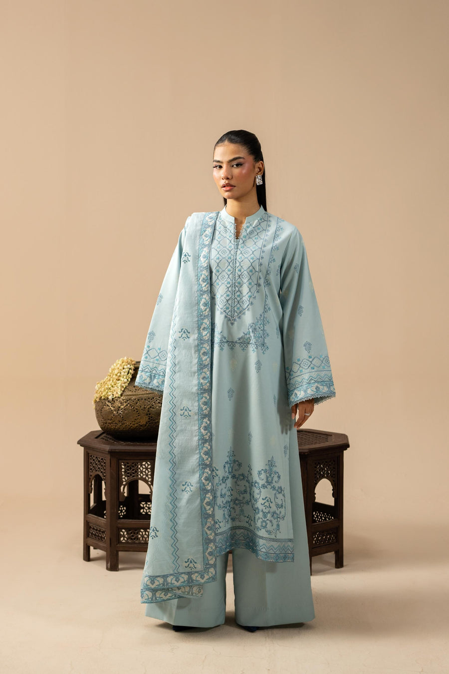 3 Piece - Embroidered Lawn Suit (Unstitched)
