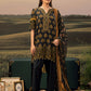 3 Pc Unstitched Embroidered Arabic Lawn Suit | MB-PFUS25-03B