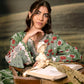 3 Pc Unstitched Embroidered Arabic Lawn Suit | MB-PFUS25-02B