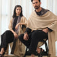 Sabaat Cape - Beige & Black