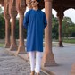 Slim Fit Cotton Jacquard Kurta