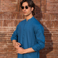 Slim Fit Cotton Jacquard Kurta