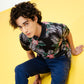 Men Floral Print Polo