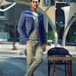 Blue Casual Coat