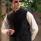 Premium Black Suiting Waistcoat Men's with  two side bone pockets and one welt chest pocket - Classic Fit Mandarin style