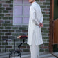 Modern Men's Ash Grey Shalwar Kameez – Elegant Eastern Wear