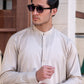 Men's Beige Shalwar Kameez - Cotton