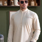 Premium Blended Cotton Men’s Suit in Light Khaki