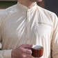 Premium Blended Cotton Men’s Suit in Light Khaki
