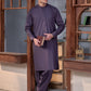 Deep Burgundy Cotton Men’s Suit With Design Pocket