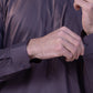 Deep Burgundy Cotton Men’s Suit With Design Pocket