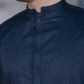 Elegant Navy Blue Stitched Kameez Shalwar for Formal & Festive Events