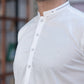 Elegant White Designer Shalwar Kameez With Minimalist Stitched