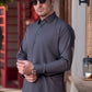 Grey Collar Plain - Kameez Shalwar - Men