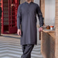 Grey Ban Plain - Kameez Shalwar - Men