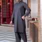 Grey Ban Plain - Kameez Shalwar - Men