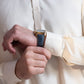 Cream Booski  Collar Plain - Kameez Shalwar - Men