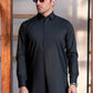 Black Collar Plain - Kameez Shalwar - Men