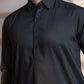 Black Collar Plain - Kameez Shalwar - Men
