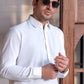 Off White Collar  - Kameez Shalwar - Men