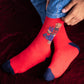 Red Bear Gift Funky Socks SN13