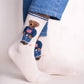 White Flag Bear Funky Socks SN37