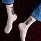 White Aunt Bear Funky Socks SN42