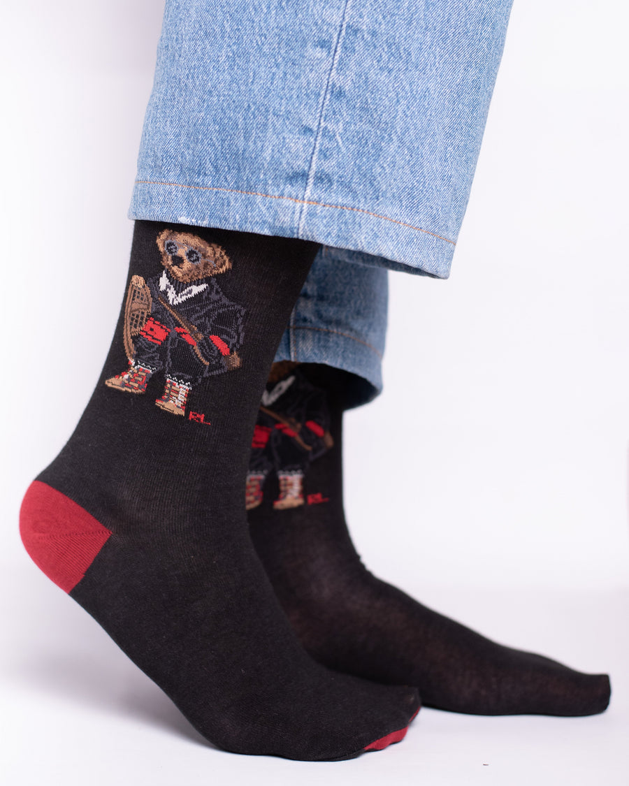Black Rope Teddy Funky Socks SN250