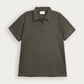 Deep Olive Mesh Thermal Knit Polo - Smart Fit - Men