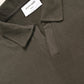Deep Olive Mesh Thermal Knit Polo - Smart Fit - Men