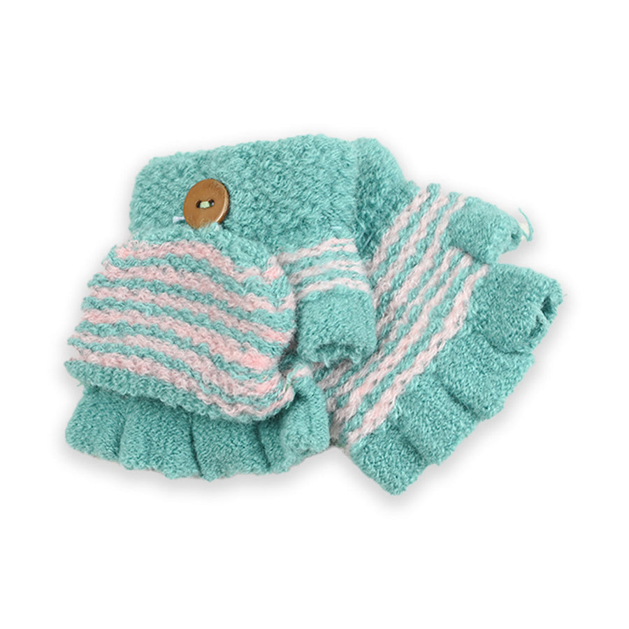 2 in 1 Wool Mittens with Cover