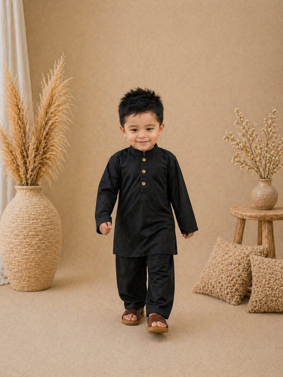 Desert Luxe Cord Set Black