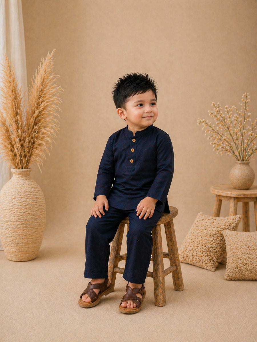 Desert Luxe Cord Set - Navy