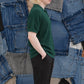 Emerald Green Knitted Polo Men