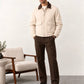 Brown Corduroy Collar Field Jacket