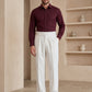 Cream Imported Straight Fit Gurkha Pant (FDT-443)